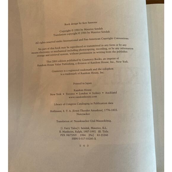 The Nutcracker by E.T.A. Hoffman | Illustrated by Maurice Sendak | 1984 - Picture 3 of 5